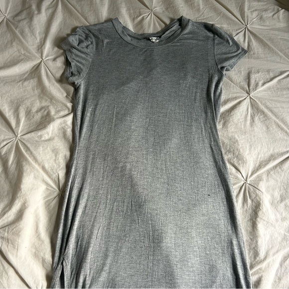 UK2LA Womens Large Heather Gray T-Shirt Dress - Picture 1 of 7